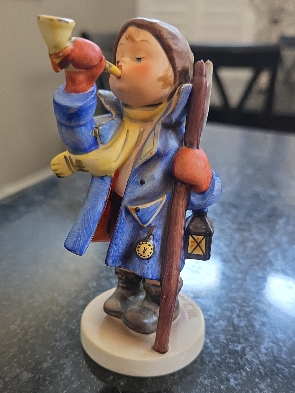 Goebel Hummel "Hear Ye, Hear ye" Boy Figurine with Lantern and Horn
